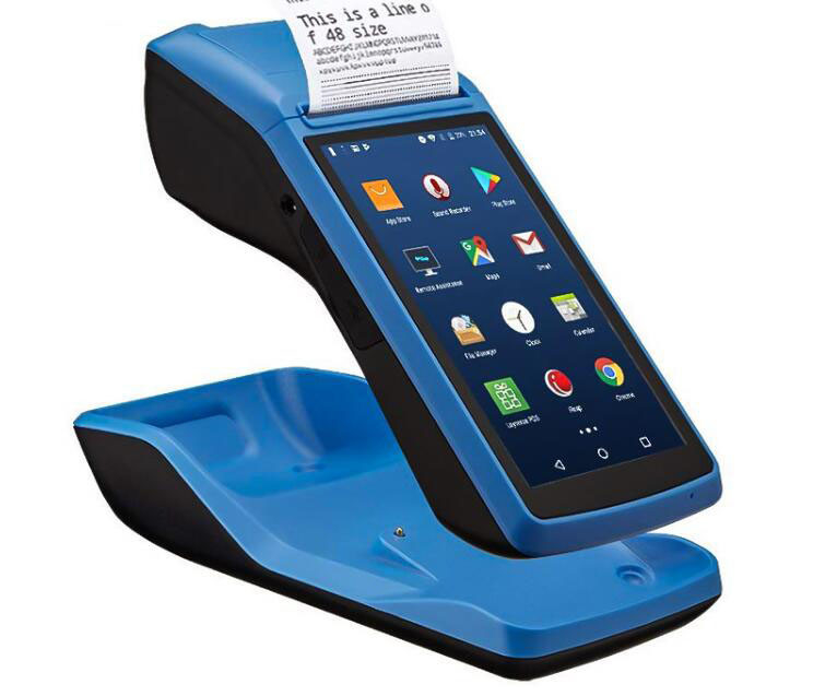 Barway Android System Scanner Touch Screen Handheld Pos Terminal Machine with Printer